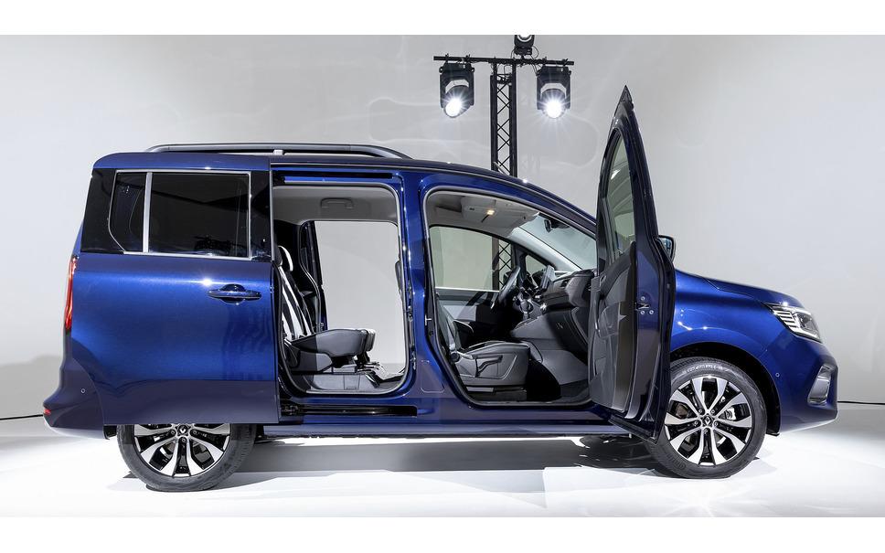 雷诺新款电动汽车“Kangoo”亮相，空间使用效率最大化