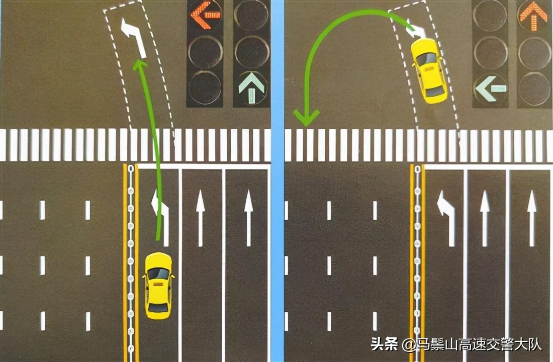 掉头车道可以左转弯吗扣分吗，掉头车道左转绿灯可以左转吗